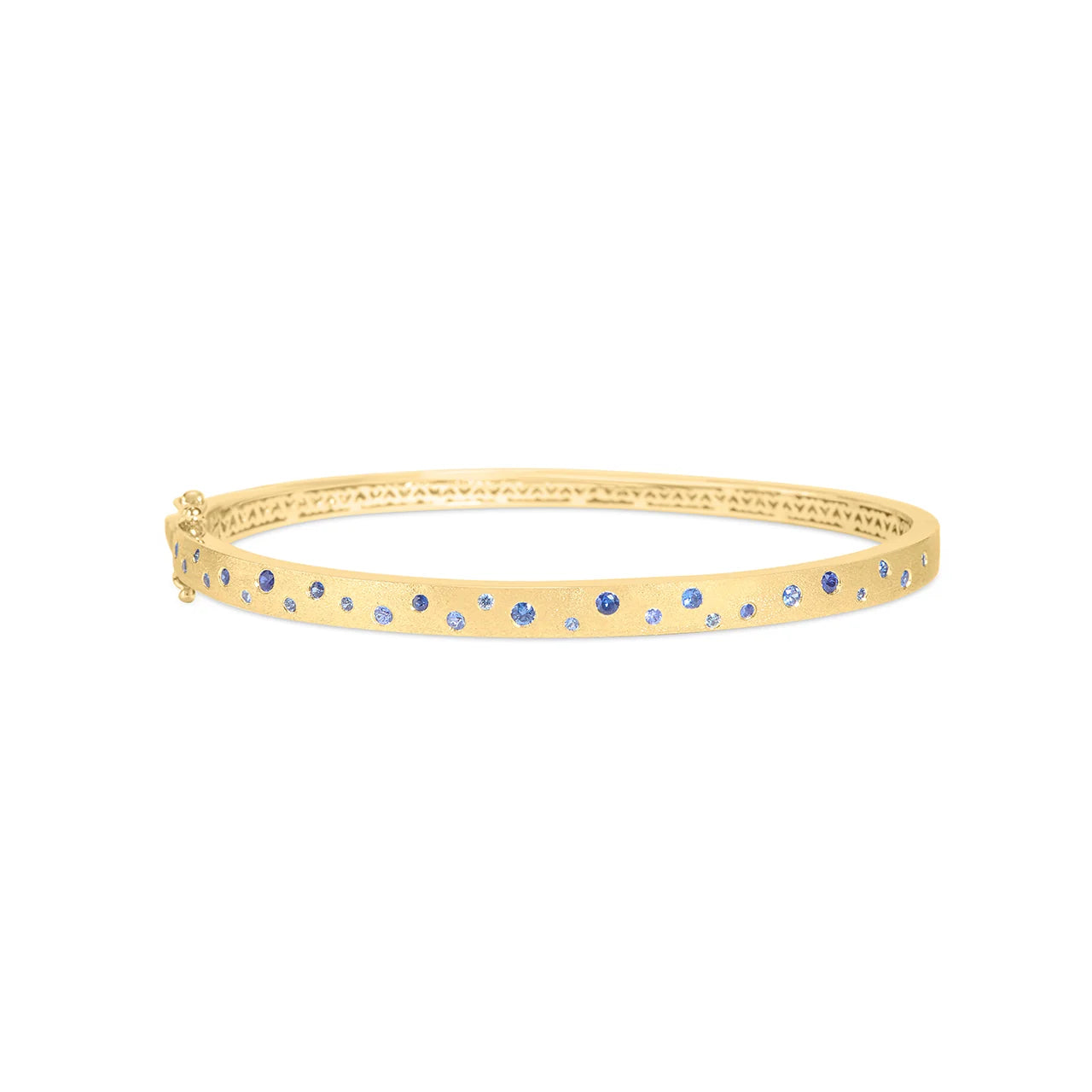 Sapphire Scatter Flush Bangle