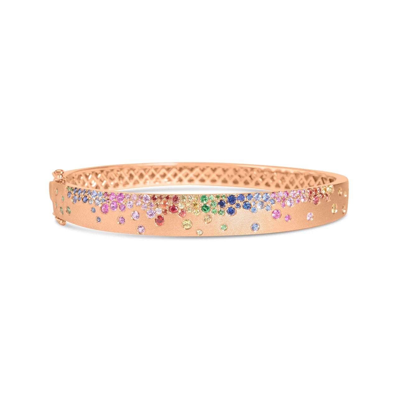 Rainbow Sapphire Confetti Signature Bangle