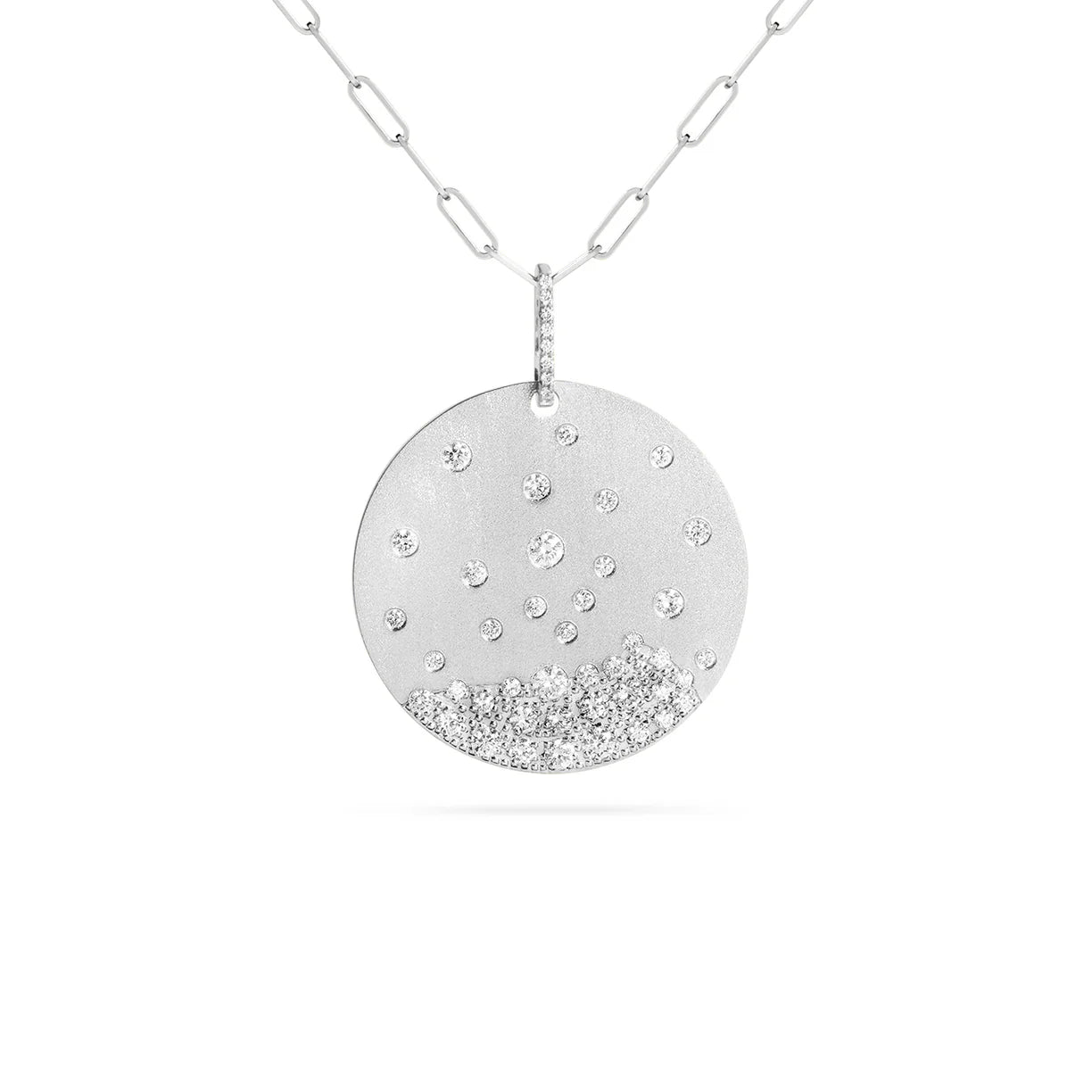 Diamond Confetti Jumbo Disc Necklace