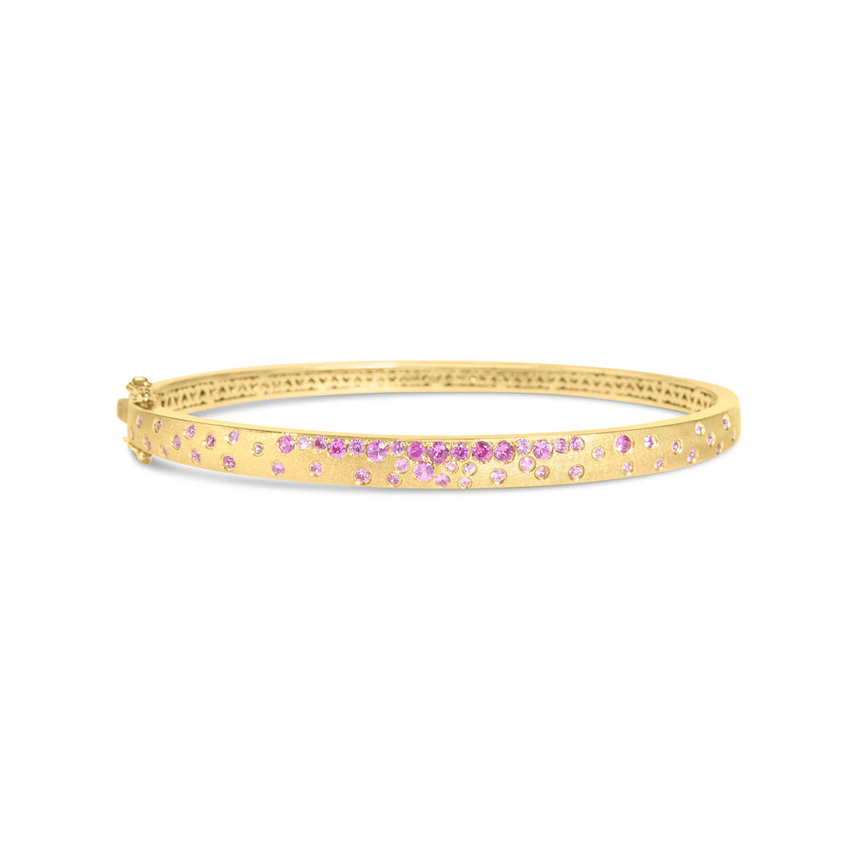 Pink Sapphire & Ruby Confetti 5mm Bangle
