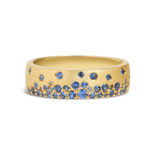 Sapphire Confetti 5.7mm Cigar Band