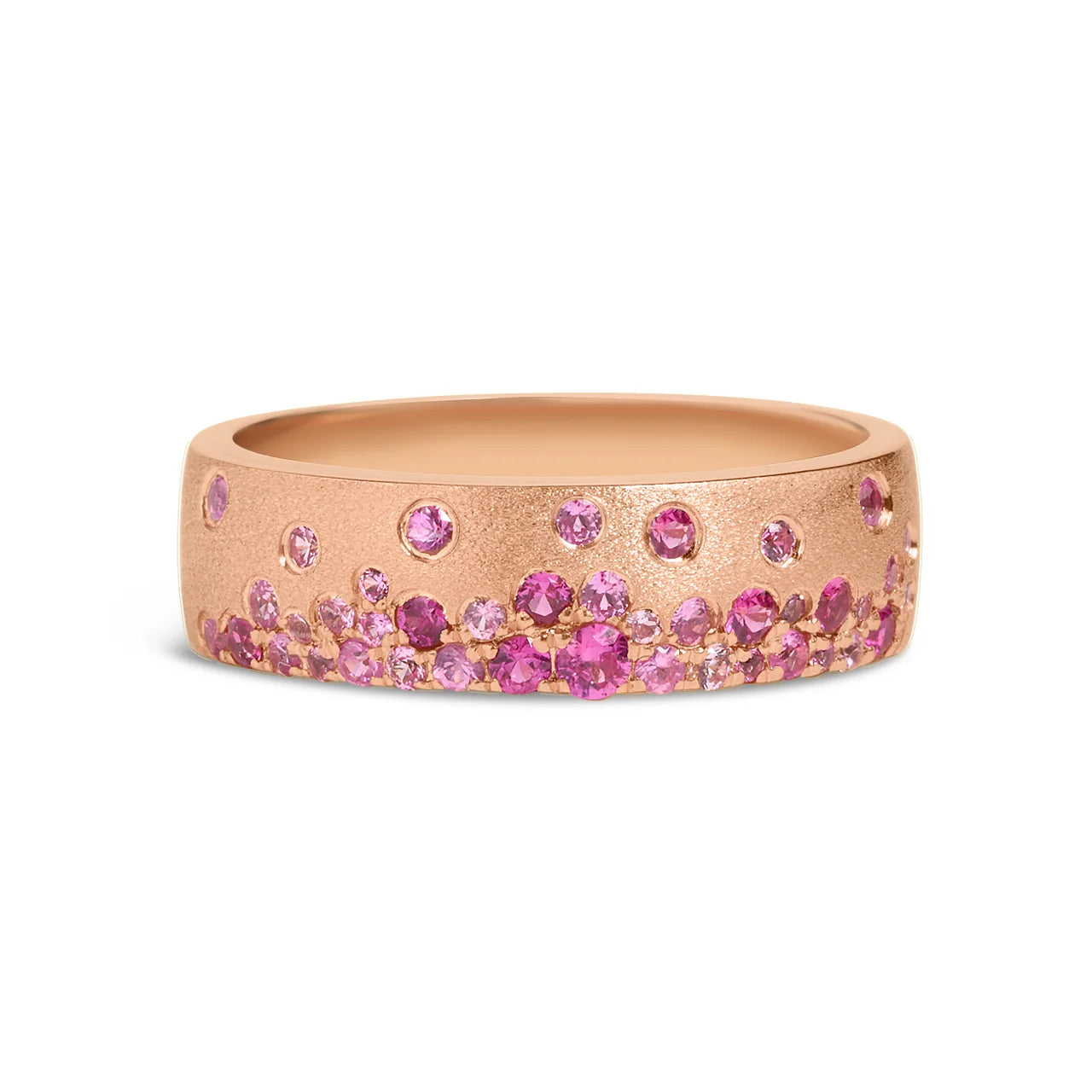 Pink Sapphire & Ruby Confetti 5.7mm Cigar Band