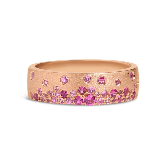 Pink Sapphire & Ruby Confetti 5.7mm Cigar Band