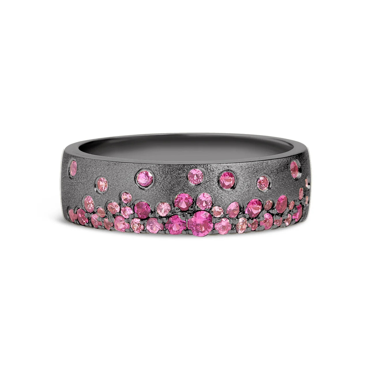 Pink Sapphire & Ruby Confetti 5.7mm Cigar Band