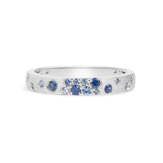 Sapphire Confetti Stackable Band