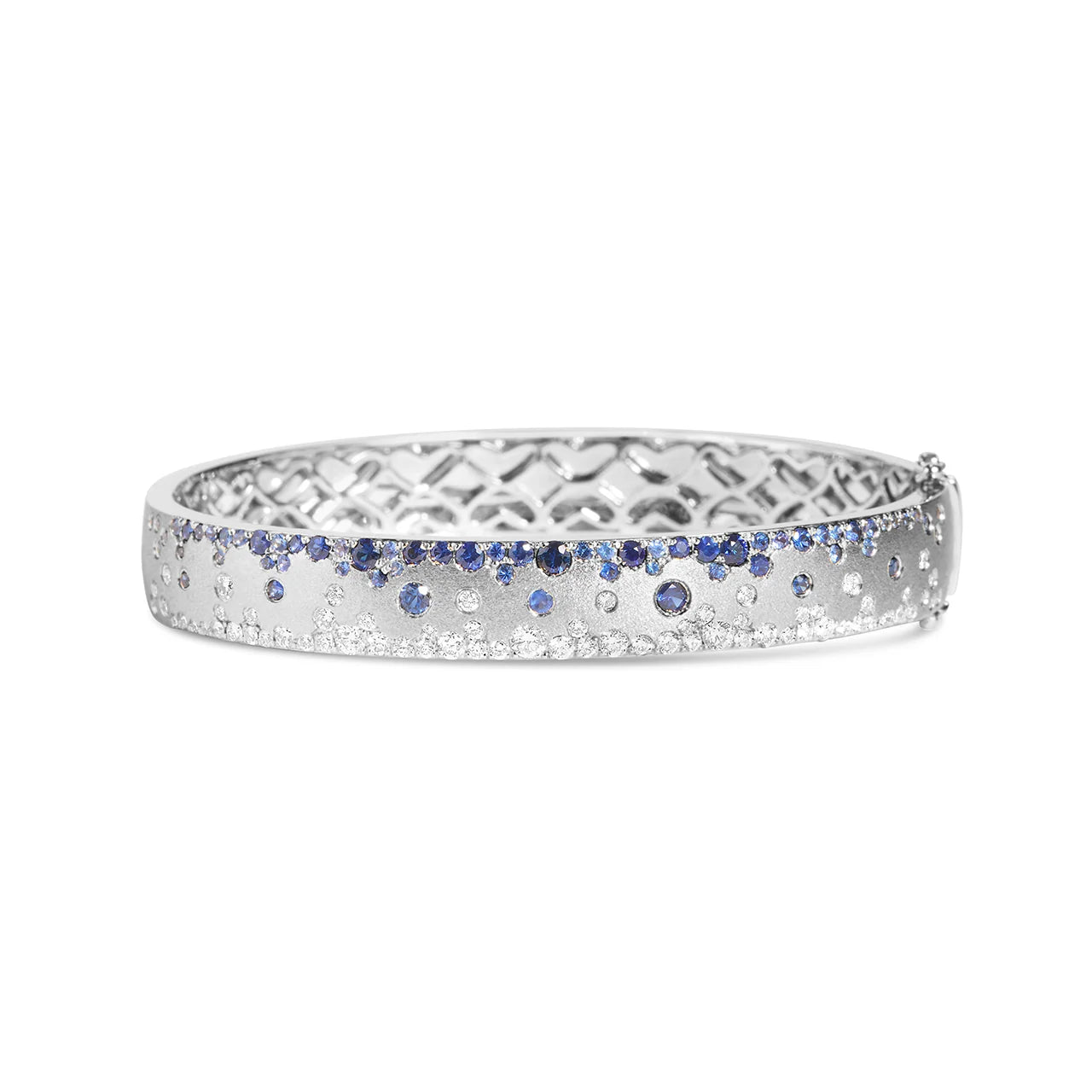 Sapphire & Diamond Confetti Duet 8.8mm Bangle