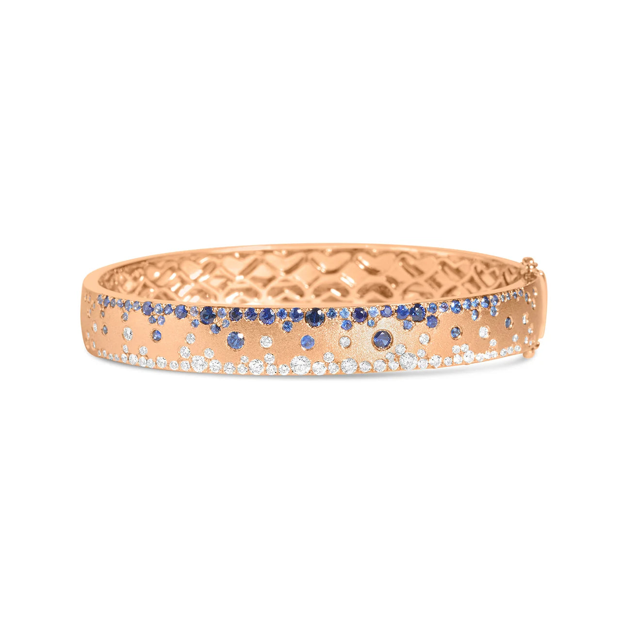 Sapphire & Diamond Confetti Duet 8.8mm Bangle