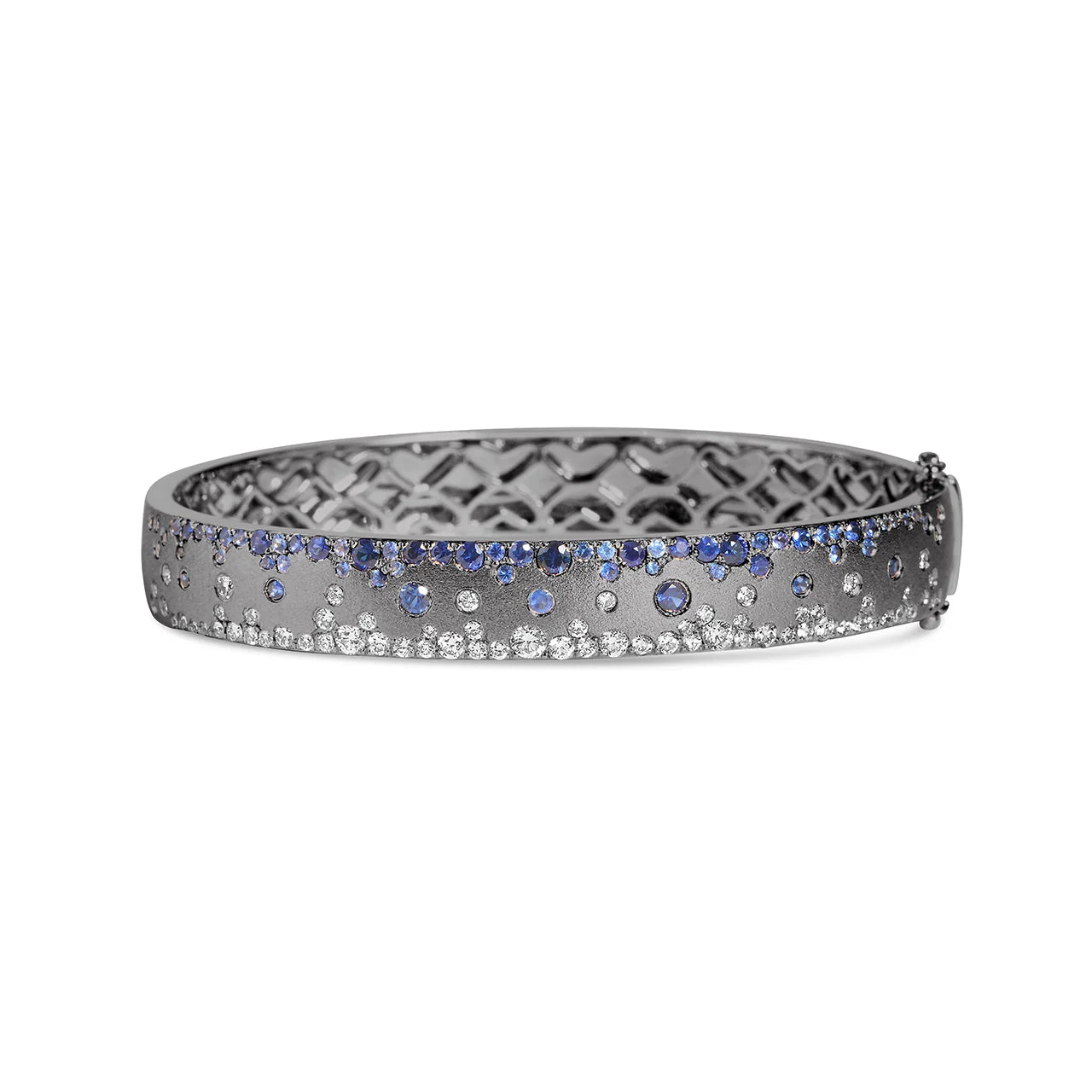 Sapphire & Diamond Confetti Duet 8.8mm Bangle